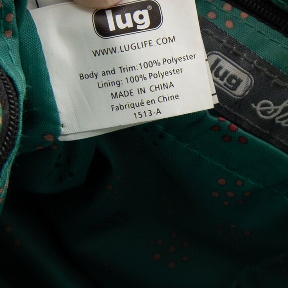 Lug Swivel Crossbody Purse Convertible Bag Pockets Floral Multicolor Black - Picture 9 of 14